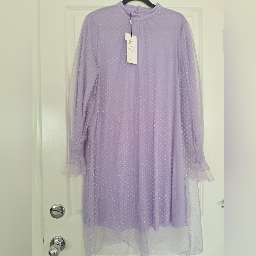 Zuhre purple‎ midi dress size 46